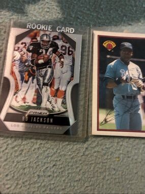 Bo Jackson Rookie Card - Silver & Black
